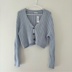 garage light blue kaylee cardigan